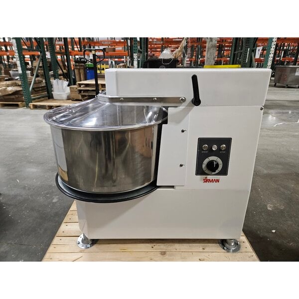 Scratch and Dent Sirman 40875766 HERCULES 50 TA 55 Qt. / 88 lb. Spiral Dough Mixer with Tilting Head and Removable Bowl - 2 hp, 220V