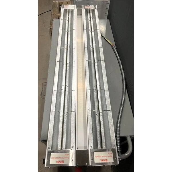 Scratch and Dent ServIt 60" Double Strip Warmer with Dual Adjustable Infinite Controls - 120V, 2,200W