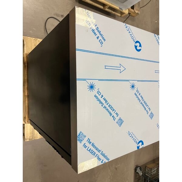 Scratch and Dent Beverage-Air BB48HC-1-PT-B 48" Black Underbar Height Solid Door Pass-Through Back Bar Refrigerator