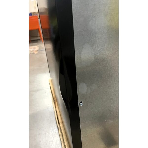 Scratch and Dent Beverage-Air BB48HC-1-PT-B 48" Black Underbar Height Solid Door Pass-Through Back Bar Refrigerator