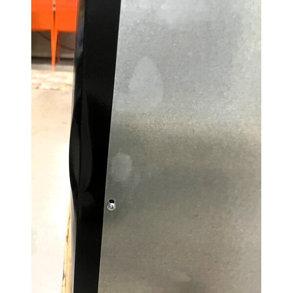 Scratch and Dent Beverage-Air BB48HC-1-PT-B 48" Black Underbar Height Solid Door Pass-Through Back Bar Refrigerator
