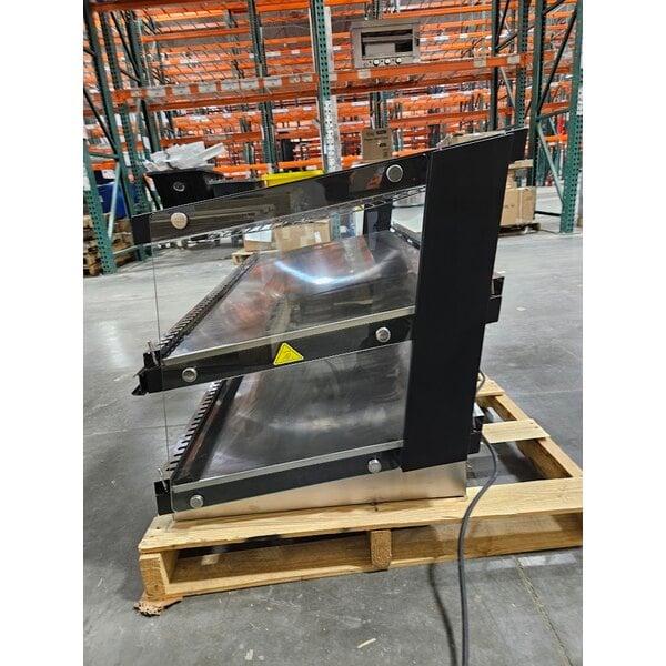 Scratch and Dent ServIt OAM-138D 48" Full Service Slanted 2-Shelf Countertop Heated Display Merchandiser - 1860W, 120V