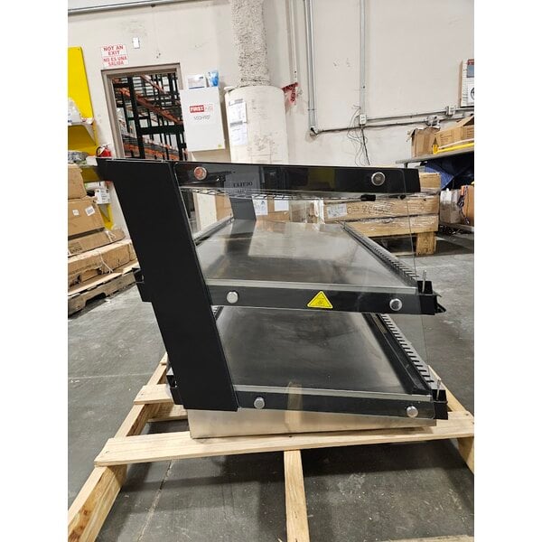 Scratch and Dent ServIt OAM-138D 48" Full Service Slanted 2-Shelf Countertop Heated Display Merchandiser - 1860W, 120V