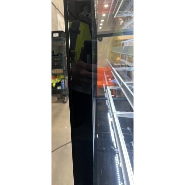 Scratch and Dent Avantco BCFD-72 70 7/8" Black Square Dry Bakery Display Case with LED Lighting