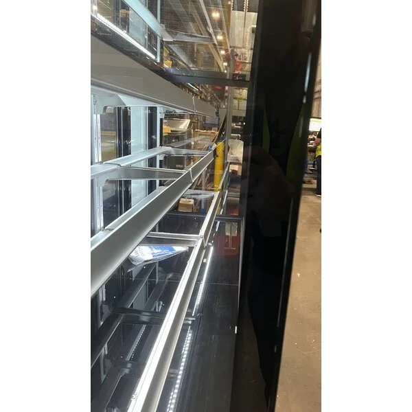 Scratch and Dent Avantco BCFD-72 70 7/8" Black Square Dry Bakery Display Case with LED Lighting
