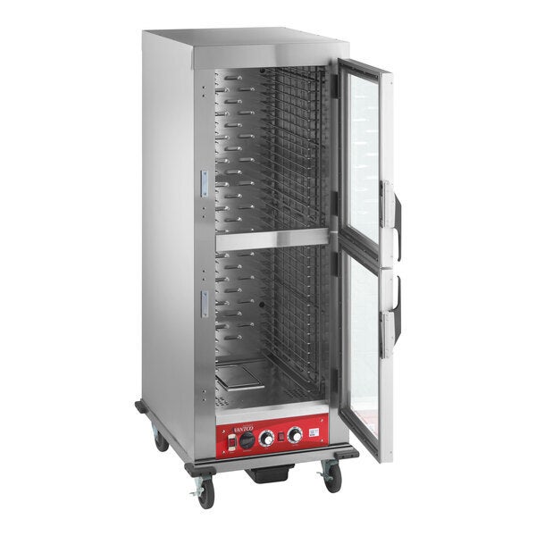 Scratch and Dent Avantco HPESDC-1836 Full Size Vacuum-Insulated Heated Holding / Proofing Cabinet with Clear Dutch Doors - 120V