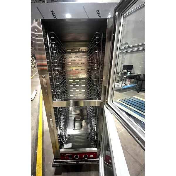 Scratch and Dent Avantco HPESDC-1836 Full Size Vacuum-Insulated Heated Holding / Proofing Cabinet with Clear Dutch Doors - 120V