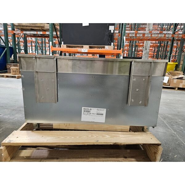 Scratch and Dent Regency 21" x 36" Underbar Ice Bin with 10 Circuit Post-Mix Cold Plate and Bottle Holders - 79 lb.