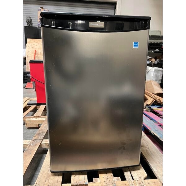 Scratch and Dent Danby DAR044A4BSLDD Designer 4.4 Cu. Ft. Stainless Steel Solid Door Reach-In Refrigerator