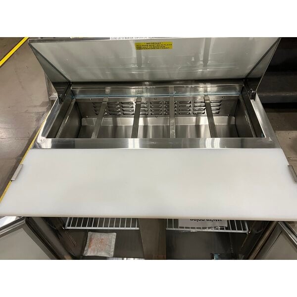 Scratch and Dent Avantco APT-36-HC 36" 2 Door Refrigerated Sandwich Prep Table