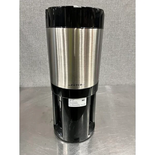 Scratch and Dent Fetco L4D-15 Luxus 1.5 Gallon Stainless Steel Coffee Server with Stand