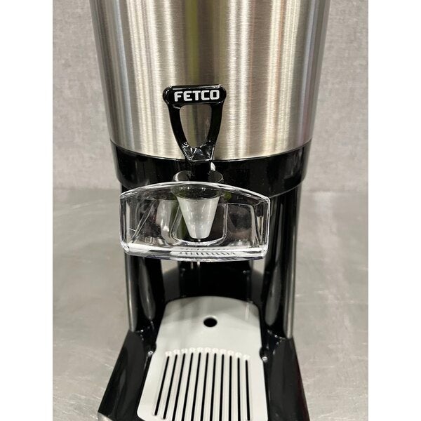 Scratch and Dent Fetco L4D-15 Luxus 1.5 Gallon Stainless Steel Coffee Server with Stand