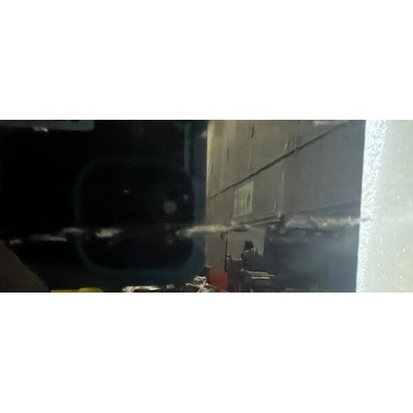 Scratch and Dent Avantco CAC-36 35 3/8" Black Curved Dual Service Refrigerated Air Curtain Merchandiser - 115V