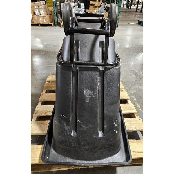 Scratch and Dent Lavex 0.5 Cubic Yard Black Heavy-Duty Tilt Truck / Trash Cart (850 lb. Capacity)