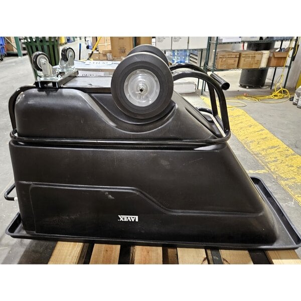 Scratch and Dent Lavex 0.5 Cubic Yard Black Heavy-Duty Tilt Truck / Trash Cart (850 lb. Capacity)