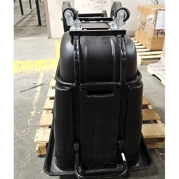 Scratch and Dent Lavex 0.5 Cubic Yard Black Heavy-Duty Tilt Truck / Trash Cart (850 lb. Capacity)