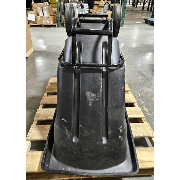 Scratch and Dent Lavex 0.5 Cubic Yard Black Heavy-Duty Tilt Truck / Trash Cart (850 lb. Capacity)