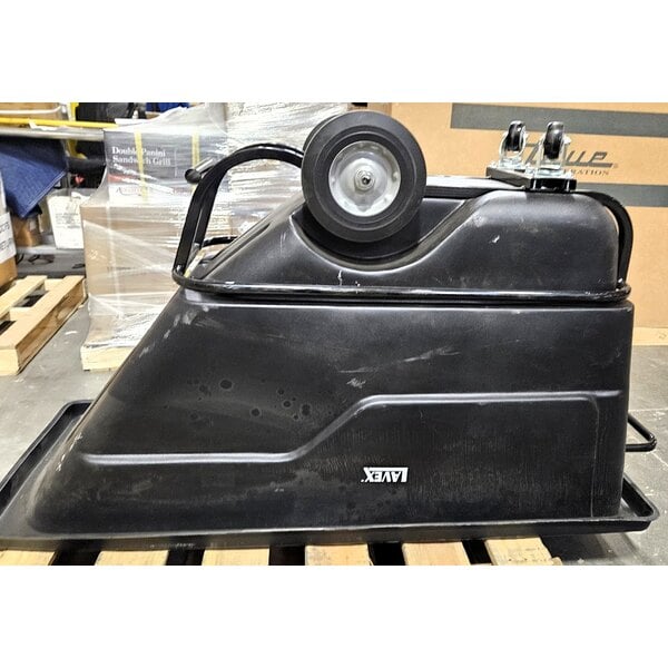 Scratch and Dent Lavex 0.5 Cubic Yard Black Heavy-Duty Tilt Truck / Trash Cart (850 lb. Capacity)
