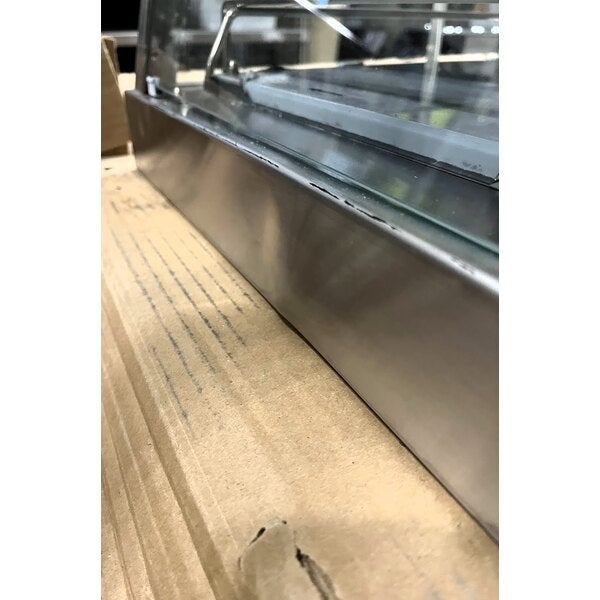 Scratch and Dent Hatco GRHD-3PD Stainless Steel Glo-Ray 45 1/2" Full Service Dual Shelf Merchandiser