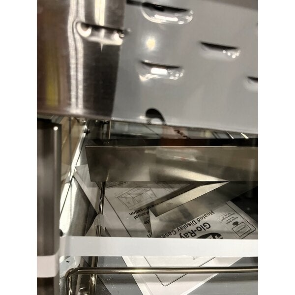 Scratch and Dent Hatco GRHD-3PD Stainless Steel Glo-Ray 45 1/2" Full Service Dual Shelf Merchandiser