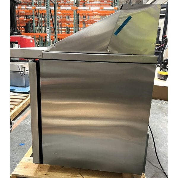 Scratch and Dent True TSSU-60-24M-B-ST-HC 60 3/8" 2 Door Mega Top Refrigerated Sandwich Prep Table