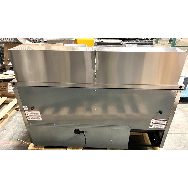Scratch and Dent True TSSU-60-24M-B-ST-HC 60 3/8" 2 Door Mega Top Refrigerated Sandwich Prep Table