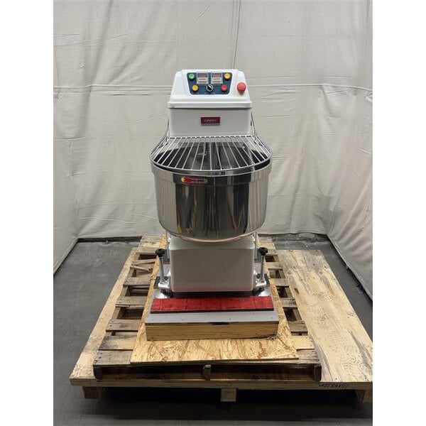 Scratch and Dent Estella SM80 80 Qt. / 116 lb. Two-Speed Spiral Dough Mixer - 220V, 3 Phase, 4 1/4 HP