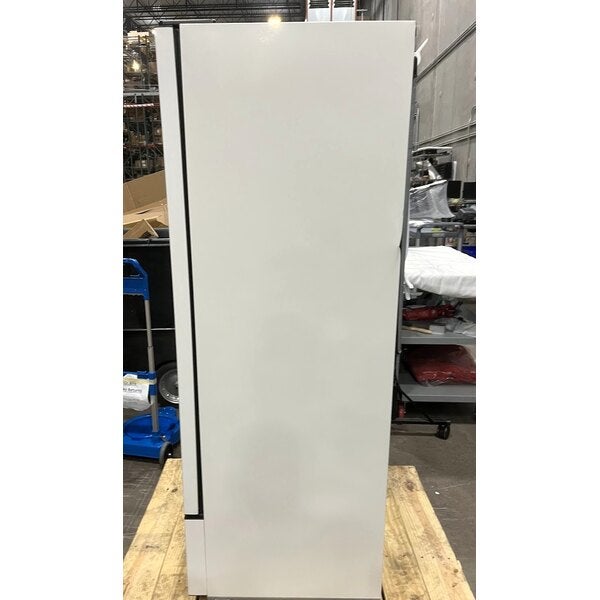 Scratch and Dent Summit Appliance ACR82L Accucold ACR Series 7.56 Cu. Ft. White / Blue Glass Door Reach-In Pharmacy Refrigerator - 115V