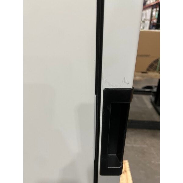 Scratch and Dent Summit Appliance ACR82L Accucold ACR Series 7.56 Cu. Ft. White / Blue Glass Door Reach-In Pharmacy Refrigerator - 115V