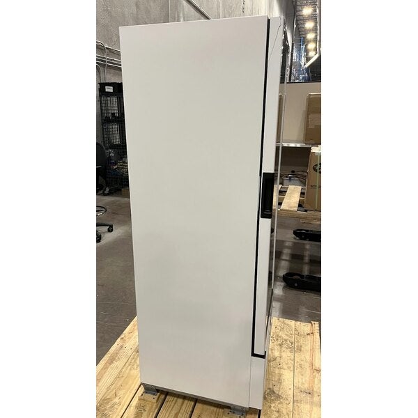 Scratch and Dent Summit Appliance ACR82L Accucold ACR Series 7.56 Cu. Ft. White / Blue Glass Door Reach-In Pharmacy Refrigerator - 115V