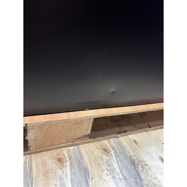 Scratch and Dent Avantco UBB-378-G-HC 78" Black Counter Height Glass Door Back Bar Refrigerator with LED Lighting