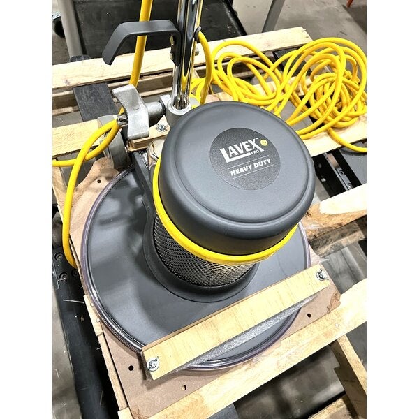 Scratch and Dent Lavex Pro 20" Heavy-Duty High Speed Dust-Control Burnisher with Floating Handle - 1500 RPM