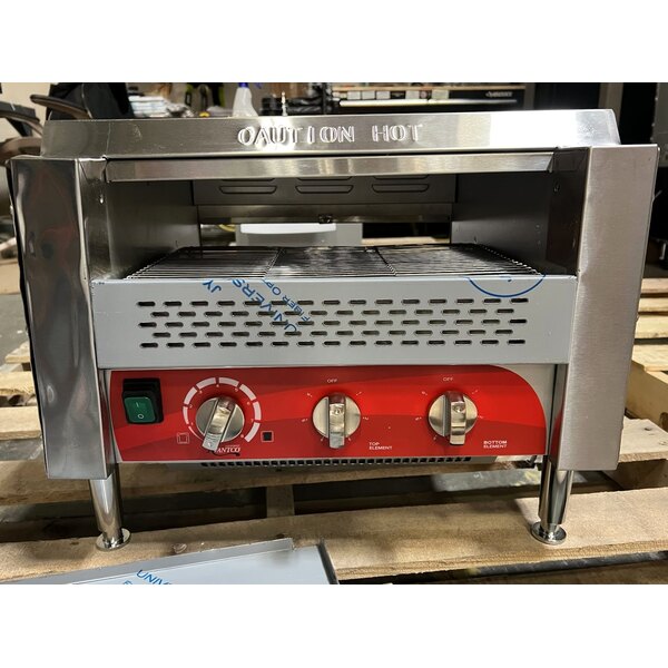 Scratch and Dent Avantco T3600B Commercial 14 1/2" Wide Conveyor Toaster with 3" Opening - 208V, 3600W, 1200 Slices per Hour