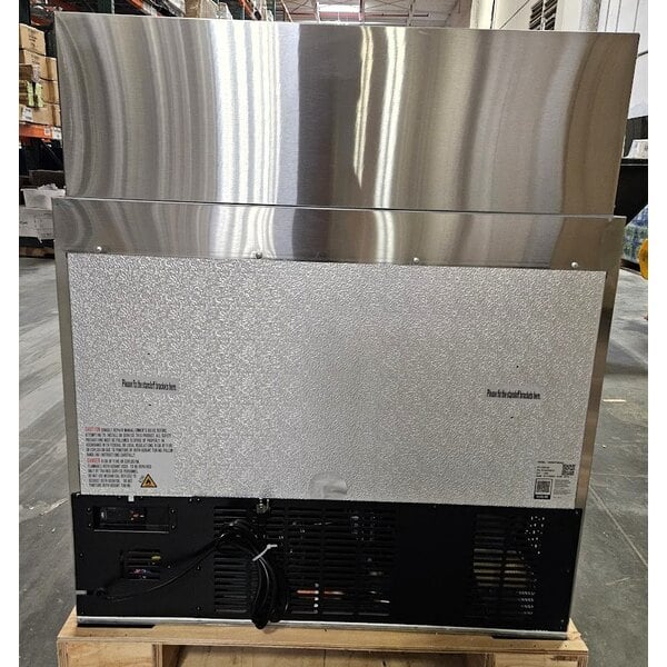 Scratch and Dent Avantco SS-PT-36M-HC 36" 2 Door Mega Top Stainless Steel Refrigerated Sandwich Prep Table