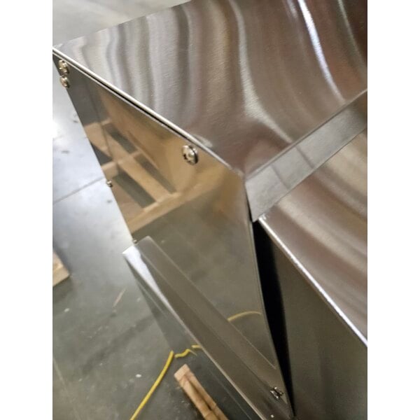 Scratch and Dent Avantco SS-PT-36M-HC 36" 2 Door Mega Top Stainless Steel Refrigerated Sandwich Prep Table