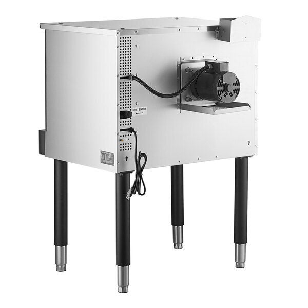 Scratch and Dent Cooking Performance Group FGC-100-N Single Deck Standard Depth Full Size Natural Gas Convection Oven with Legs - 54,000 BTU
