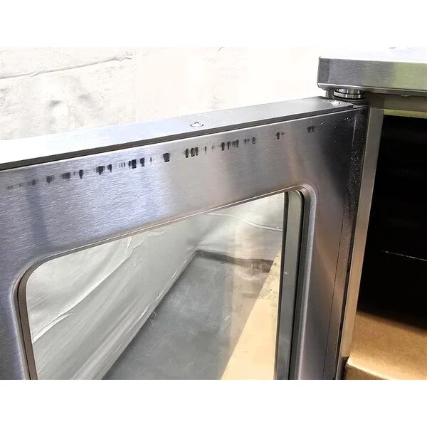 Scratch and Dent Cooking Performance Group FGC-100-N Single Deck Standard Depth Full Size Natural Gas Convection Oven with Legs - 54,000 BTU