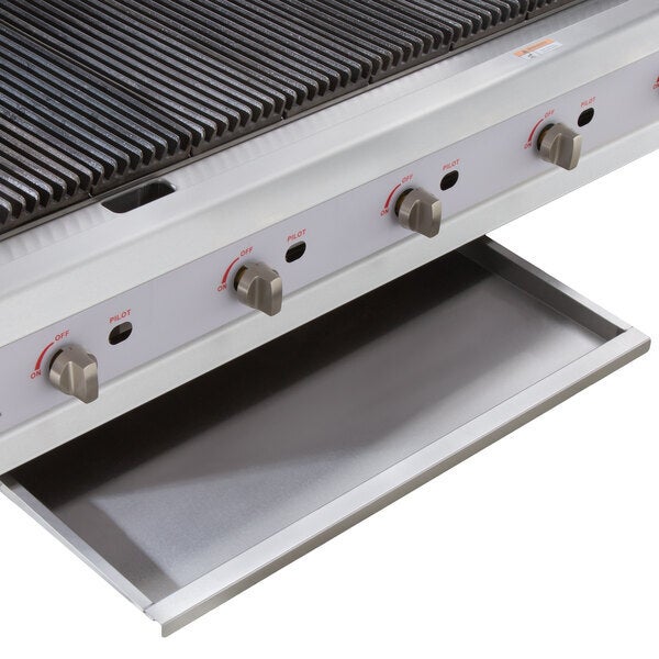 Scratch and Dent Cooking Performance Group CR-CPG-72-NL 72" Gas Radiant Charbroiler - 240,000 BTU