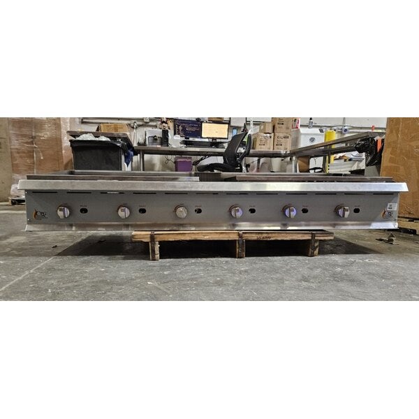 Scratch and Dent Cooking Performance Group CR-CPG-72-NL 72" Gas Radiant Charbroiler - 240,000 BTU