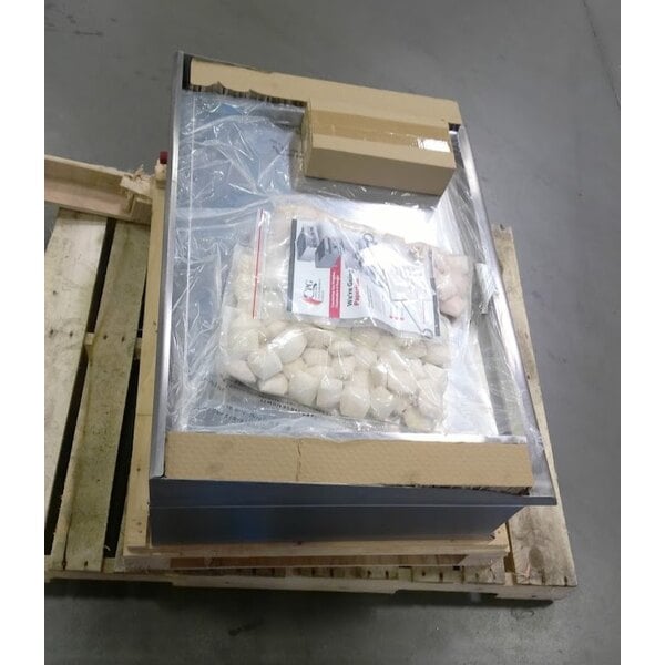 Scratch and Dent Cooking Performance Group CL-CPG-36-NL 36" Gas Countertop Lava Briquette Charbroiler - 120,000 BTU