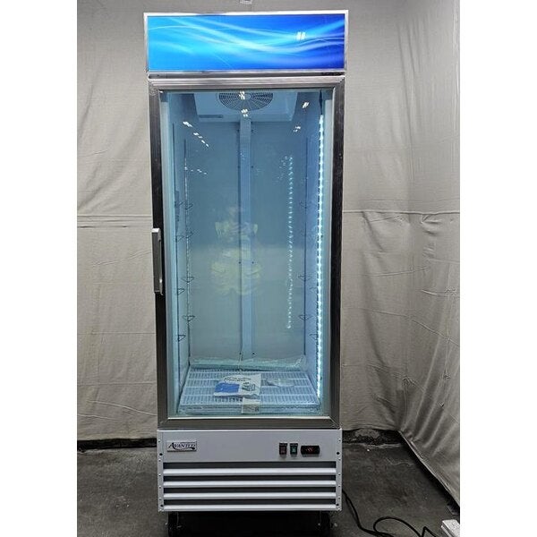 Scratch and Dent Avantco GDC-24F-HC 31" White Swing Glass Door Merchandiser Freezer with LED Lighting