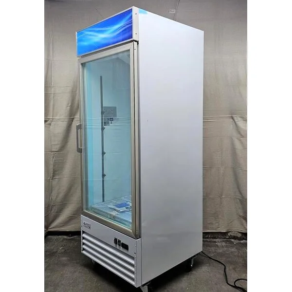 Scratch and Dent Avantco GDC-24F-HC 31" White Swing Glass Door Merchandiser Freezer with LED Lighting