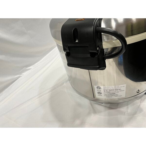 Scratch and Dent Zojirushi THA-603SA 66 Cup (Cooked) Stainless Steel Electric Rice Warmer with Removable Pot - 120V, 77W