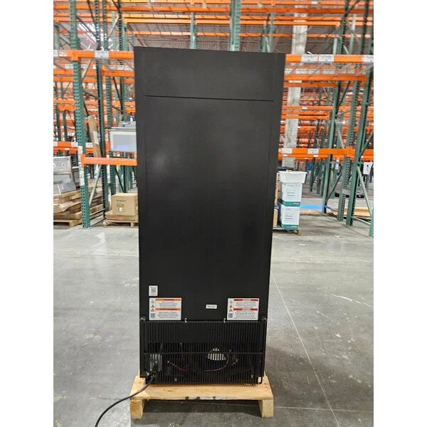 Scratch and Dent True GDM-12-HC~TSL01 24 7/8" Black Refrigerated Glass Door Merchandiser with LED Lighting