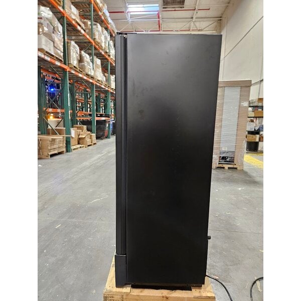 Scratch and Dent True GDM-12-HC~TSL01 24 7/8" Black Refrigerated Glass Door Merchandiser with LED Lighting