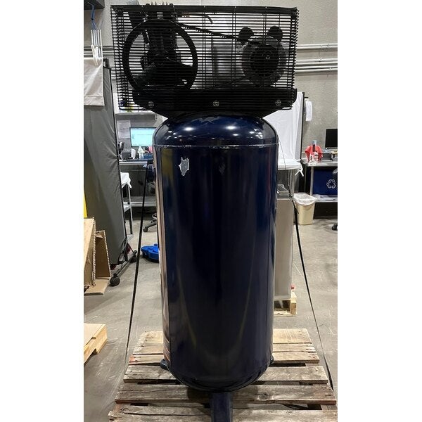 Scratch and Dent Campbell Hausfeld 60 Gallon 1-Stage Vertical Cast Iron Air Compressor VT6195 - 3 1/5 hp, 240V