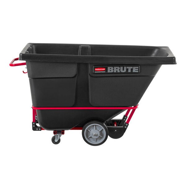 Scratch and Dent Rubbermaid® FG130600BLA BRUTE Black 0.5 Cubic Yard Tilt Truck / Trash Cart (1400 lb.)