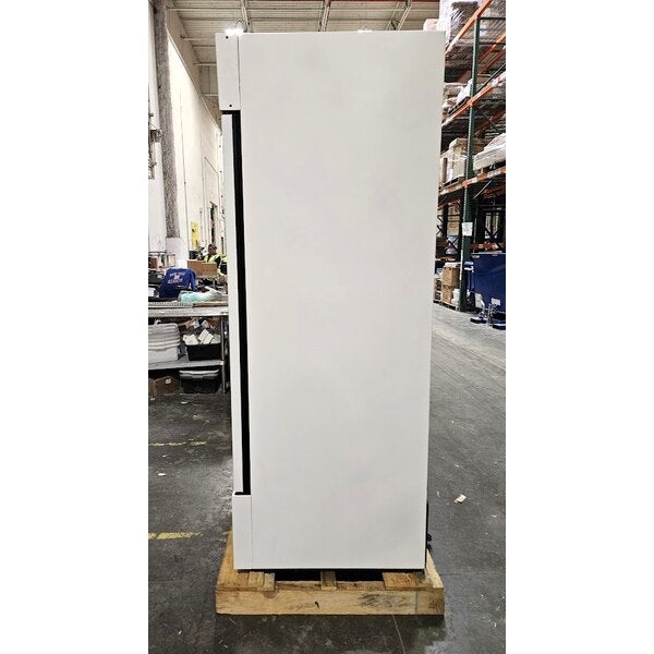 Scratch and Dent True GDM-26-HC~TSL01 30" White Refrigerated Glass Door Merchandiser with LED Lighting