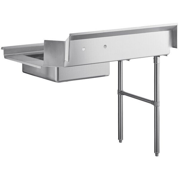 Scratch and Dent Regency 16 Gauge 4' Soiled / Dirty Dish Table - Left Drainboard