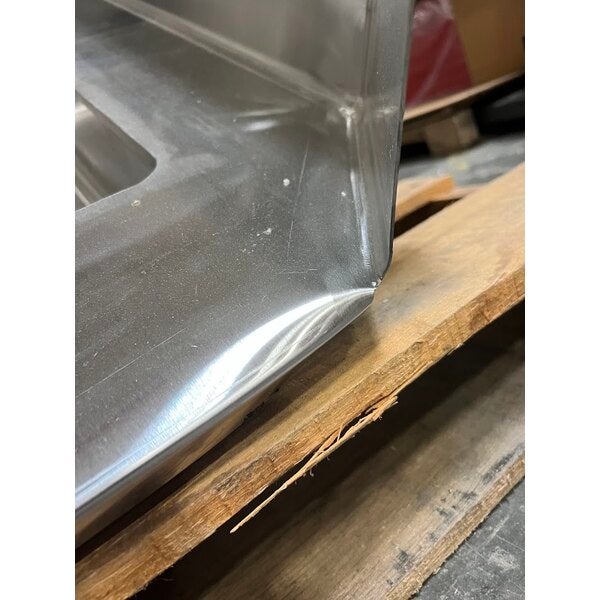 Scratch and Dent Regency 16 Gauge 4' Soiled / Dirty Dish Table - Left Drainboard